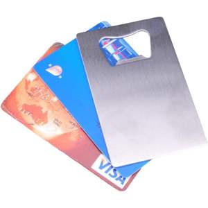 Abrebotellas de acero inoxidable para tarjetas de crédito, 12 Uds., grabado con láser, suministros promocionales para fiestas, 2025 - Product Image 2