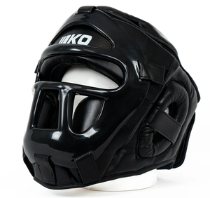 Nouveauté : Protège-têtes en cuir - Casque de kickboxing - Protection intégrale du menton - Casque de boxe personnalisé imprimé - Portable - Product Image 4