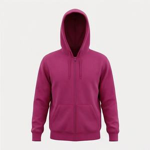 Sweat-shirt à capuche épais en coton et polyester de qualité supérieure, sans cordon, avec poche kangourou, boutons-pression pour homme, vêtement lourd, vente en gros - Product Image 1