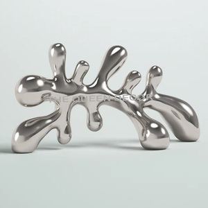 Modern Abstract Aluminum Metal Fruits Shape Gold Finished Home <b>Decorative</b> Sculpture Usage <b>Table</b> <b>Top</b> - Product Image 5