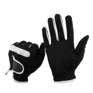 Gants de golf unisexes de haute qualité en cuir véritable Cabretta, logo personnalisé, nouvelle broderie, imperméables, antidérapants, poignées complètes. - Product Image 1
