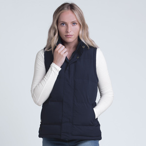Chalecos Acolchados Negros y Azul Marino 100% Poliéster de Fábrica al por Mayor, Chaquetas con Cremallera OMMIZ de Alta Calidad, Chaquetas Personalizadas de Invierno para Hombre - Product Image 3