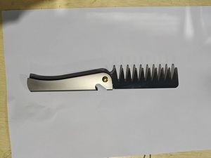 Peine Plegable de Bolsillo con Cubierta de Acero Inoxidable, Peine para Desenredar y Peinar, Herramienta para el Cuidado de la Barba para Uso Doméstico - Product Image 1