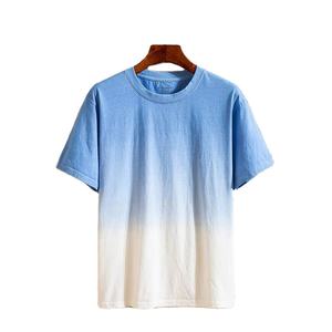 Camiseta de tela 100% algodón con teñido personalizado a la moda, aspecto premium, alto GSM, cuello redondo, para uso casual o streetwear, unisex. - Product Image 5