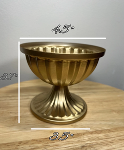 Decorative Coastal Handmade Metal Vase Iron Urn <b>Planter</b> for Living Room Indoor Dining Table Gold <b>Large</b> Home & Garden home decor - Product Image 4