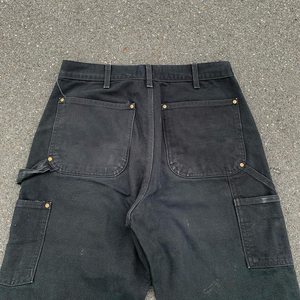 Pantalon cargo ample en denim délavé sur mesure de qualité supérieure, style hip-hop, avec poches tactiques, coupe droite, double genouillère, pour homme, idéal pour le travail. - Product Image 3