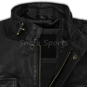 Chaqueta de Cuero Genuino para Mujer OEM con Diseño Desmontable, Elegante, Duradera e Ideal para Personalizar con la Marca - Product Image 3