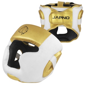 Protège-tête de boxe en cuir PU de haute qualité pour l'entraînement de Kick Boxing MMA de couleur personnalisée avec logo personnalisé - Product Image 3