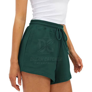 Women's Summer Sports Shorts Loose <b>High</b>-<b>Waist</b> Casual <b>Pants</b> Cool OEM 2026 Summer Woman Sweat Shorts Wide Waistband Solid Cotton - Product Image 6