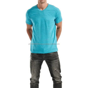 Good Quality Summer <b>Men's</b> <b>T</b>-<b>shirts</b> anti-shrink slim fit Short Sleeve Cheapest price <b>V</b>-<b>Neck</b> <b>Men's</b> <b>t</b> <b>Shirts</b> for Casual Wear - Product Image 1