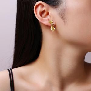 Excellent Quality Moissanite Diamond Stud Earrings 925 Sterling Silver VVS Wedding Bridal Jewelry Gift Available For Sale - Product Image 4