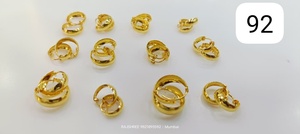 Aros Clásicos de Oro Sólido de 22K para Mujer, Oro Amarillo Pulido, Joyería Bali, Elegantes para Uso Diario, Adornos Bali de Oro - Product Image 2