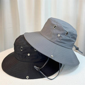 Plain Bucket Hat Lightweight Cotton Sun Protection <b>Cap</b> Breathable Unisex Outdoor Travel Casual Streetwear - Product Image 6