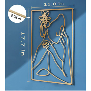 Décoration de jardin d'art moderne, mur en métal minimaliste moderne - Product Image 4