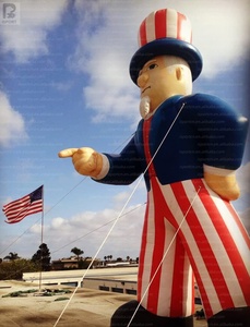 Uncle <span class=keywords><strong>Sam</strong></span> Inflable Gigante Personalizado con Luz LED, Mascota Patriótica Americana para Publicidad del 4 de Julio/Día de la Independencia de EE. UU./Espectáculo - Product Image 6