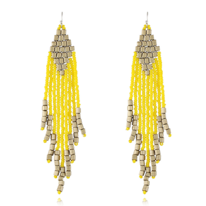 ต่างหูระย้าพู่ยาวสไตล์โบฮีเมียนโบราณแบบสั่งทำพิเศษสำหรับผู้หญิง - Product Image 3