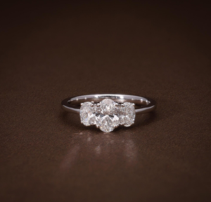 Anillo de Plata de Ley 925 con Baño de Oro de 18K y Diamante de Laboratorio, para Mujer, Compromiso, Boda, Moissanita VVS, Proveedor de Joyería - Product Image 1