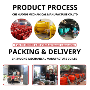 Mezclador de hormigón diésel pequeño de alta calidad, equipo de construcción de tambor grueso con componente de motor central - Product Image 2