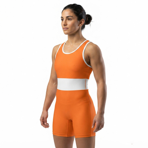 Women's Plus Size Summer Wrestling Jersey Custom Sublimation Four-Way Stretch Moisture-Wicking Sportswear Wholesale - Product Image 1