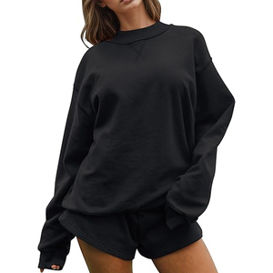 เสื้อสเวตเชิ้ตคอเต่าผ้าคอตตอนเทอร์รี่สำหรับผู้หญิง เสื้อฮู้ดดี้สั่งทำพิมพ์โลโก้ เสื้อผ้าลำลองแนวสตรีทแวร์สำหรับออกกำลังกาย ผู้ผลิตและผู้จัดจำหน่ายขายส่ง - Product Image 6