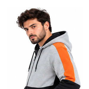 Vêtements personnalisés pour hommes, sweats à capuche avec fermeture éclair, OEM ODM, 100% coton, 450 GSM, vêtements de rue, service de marque privée, vêtements en coton de qualité - Product Image 6