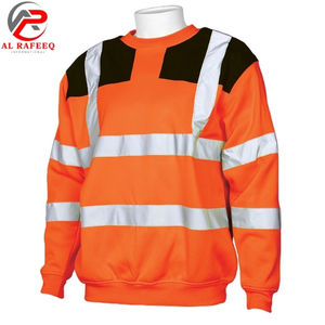 Sudadera de Trabajo Personalizada al Por Mayor para Hombre, Sudadera Reflectante de Alta Visibilidad con Cuello Redondo para Invierno, para Mujer - Product Image 6