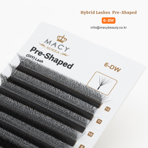 Pestañas Híbridas Preformadas 6-DW DIY Lash MACY BEAUTY KOREA Extensiones de Pestañas Premium al por Mayor Pestañas Personalizadas Marca Privada - Product Image 4