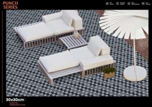 Dalles de stationnement en céramique numérique finition mate pour extérieur 300x300mm 30x30cm 12x12 pouces pour zones de stationnement ouvertes - Product Image 2