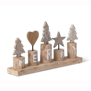 Wholesale Price Wooden Decorative Figurine Minimalist Handmade Home Office Table Accent Natural Wood Craft Gift - Product Image 4