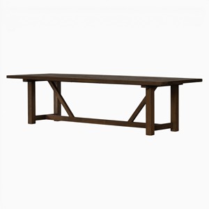 Grande table à manger en teck recyclé de haute qualité, mobilier d'extérieur pour hôtel, restaurant, projet sur mesure, fournisseur en gros - Product Image 4