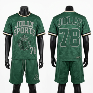 Conjunto de Uniforme de Fútbol para Hombre, 185GSM, Malla Interlock Premium, Cuello en V, Paneles Rib, Logotipo del Equipo Personalizado Impreso, Conjunto de Camiseta y Pantalones Cortos - Product Image 3