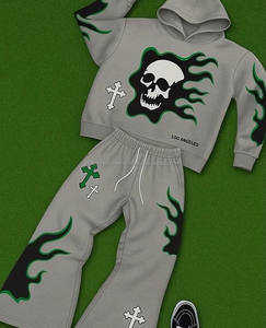 Conjunto Deportivo Personalizado de Alta Calidad para Hombre, Sudadera con Capucha, Logotipo Personalizado al por Mayor, Ropa Deportiva Urbana, Conjuntos Deportivos, Ropa de Marca - Product Image 6