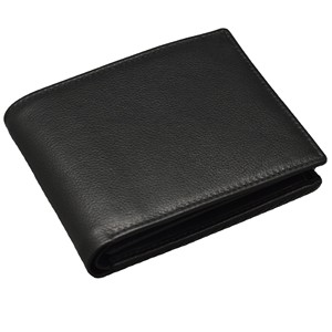 Minimalist <b>Men's</b> Genuine Leather Trifold <b>Wallet</b> Multi-Card Holder Short Length Fold Closure - Product Image 2