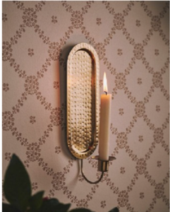 <b>Brass</b> <b>Candlestick</b> <b>Holder</b> With Dish And Ring Handle Heat Resistant Home Decoration - Product Image 5