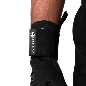 Gants de gardien de but professionnels au design dernier cri, paume avant en latex allemand de 4 mm, dos en silicone imprimé, rouleau négatif, sangle intégrée - Product Image 6