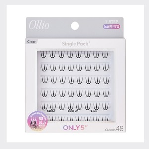 Extensiones de pestañas sin pegamento Olio No-Glue Eyelashes, paquete individual PLUS, transparentes, cortas, 2 tipos, 1 opción - Product Image 6