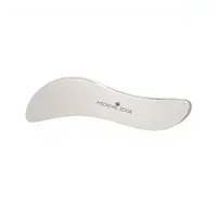 Masseur facial en acier inoxydable en forme de S de qualité supérieure Medieval Edge ME-SGS-01, Gua Sha pour lisser la peau du visage, soulager la douleur et stimuler le drainage lymphatique