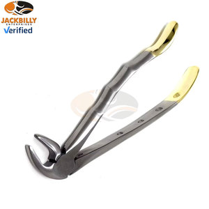 Pinzas Dentales Dentadas para Extracción MD3, Incisivos Inferiores, Caninos, Bicánidos, Raíces, Instrumentos Médicos de Calidad Premium, Dorados - Product Image 3