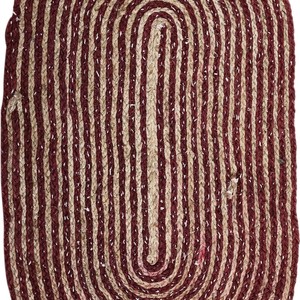 Tapis de couloir en jute naturelle tressé à la main, tapis de sol tressés style ferme pour salon, ensembles de tapis et moquettes tissés mur-à-mur - Product Image 4