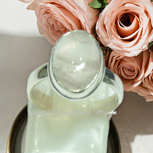 925 Sterling Silver Unisex Nhẫn Nam Giới Của & Phụ Nữ Thời Trang Hình Dạng Hình Bầu Dục Pha Lê Đá Quý Trang Sức Cổ Điển Món Quà Cưới - Product Image 3