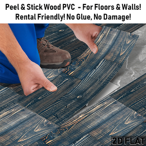 10 pièces Peel Stick PVC revêtement de sol auto-adhésif étanche Grain de bois carreaux autocollants pour bricolage décoration de sol salons cuisines - Product Image 1