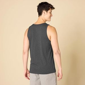 Men's Solid Color Cotton Sleeveless Tank Top O-Neck Knitted Casual Muscle <b>Vest</b> Plus Size - Product Image 4