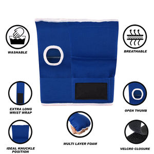 Vendas de Boxeo con Logotipo Personalizado, Vendajes de Entrenamiento Cómodos, Transpirables y de Soporte - Product Image 6