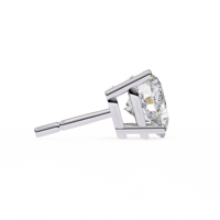 Boucles d'oreilles clous en moissanite taille cœur, argent sterling 925 plaqué rhodium, bijoux étincelants pour femme, cadeau