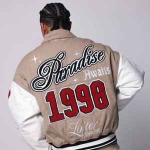 เสื้อแจ็คเก็ตวาร์ซิตี้ลำลองสำหรับผู้ชายแบบสั่งทำขายส่งสำหรับฤดูหนาว คอตั้ง กันน้ำ กันลม เป็นมิตรกับสิ่งแวดล้อม บริการ OEM - Product Image 5