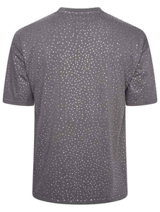 Camisetas al por mayor con nuevo diseño de diamantes de imitación para hombre, camisetas de moda urbana para hombre, camisetas con diamantes de imitación de diseño personalizado para hombre - Product Image 5