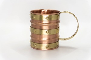 Verre à eau en cuivre à fond plat, style moderne, couleur unie, verre à eau en cuivre personnalisé, verre à eau en cuivre fabriqué en usine - Product Image 2