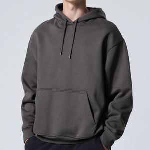 Sudadera con Capucha de Forro Polar para Hombre, Color Sólido, Corte Regular, Informal, con Bolsillo Delantero, para Otoño - Product Image 2