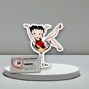 Tuiles d'extension de cils personnalisables en acrylique magnétique, motif Love Betty Boop, forme cœur, fleur, ovale, écologiques - Product Image 6