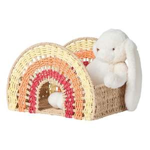 Bulk Rainbow Shaped Paper Rope Kids Storage Basket Wholesale Colorful Decorative Woven Nursery <b>Toy</b> <b>Organizer</b> Sustainable Supplie - Product Image 1